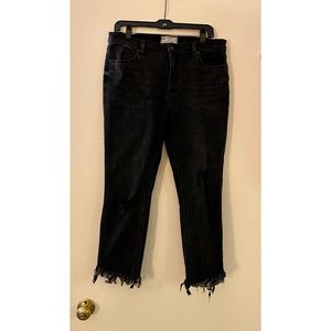 Free People Frayed Skinny Jeans